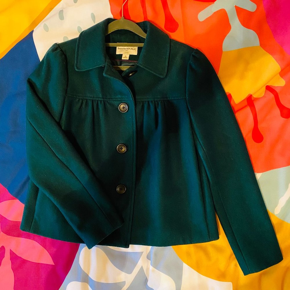 ✨SOLD✨Banana Republic Green XS Women's Coat